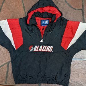 Vintage STARTER NBA Portland Trail Blazers 90’s Jacket Men’s XL Pullover Coat